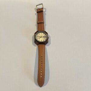 Fossil Brown Leather Bracelet Watch
